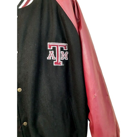 Steve & Barry's Texas A&M Faux Leather Varsity Letterman Jacket Football XXXL - Picture 7 of 11